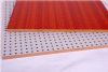 wooden perforated acoustic panel